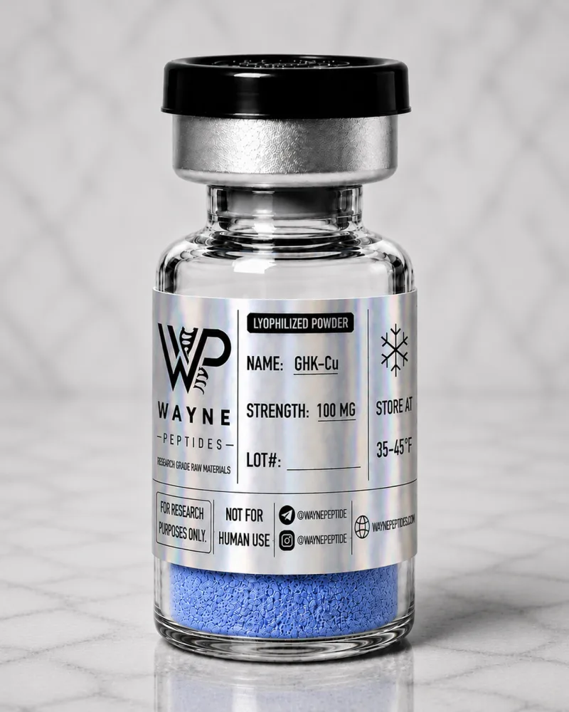 Wayne Peptides labeled research vial